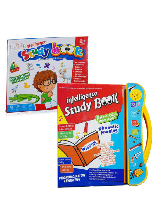 Electronic Intelligent Book with All Learning Materials with Clear Voice with Touch Sensors for kids (Study Book)